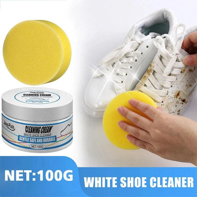 Magic Shoe Whitening Cream + Free Sponge