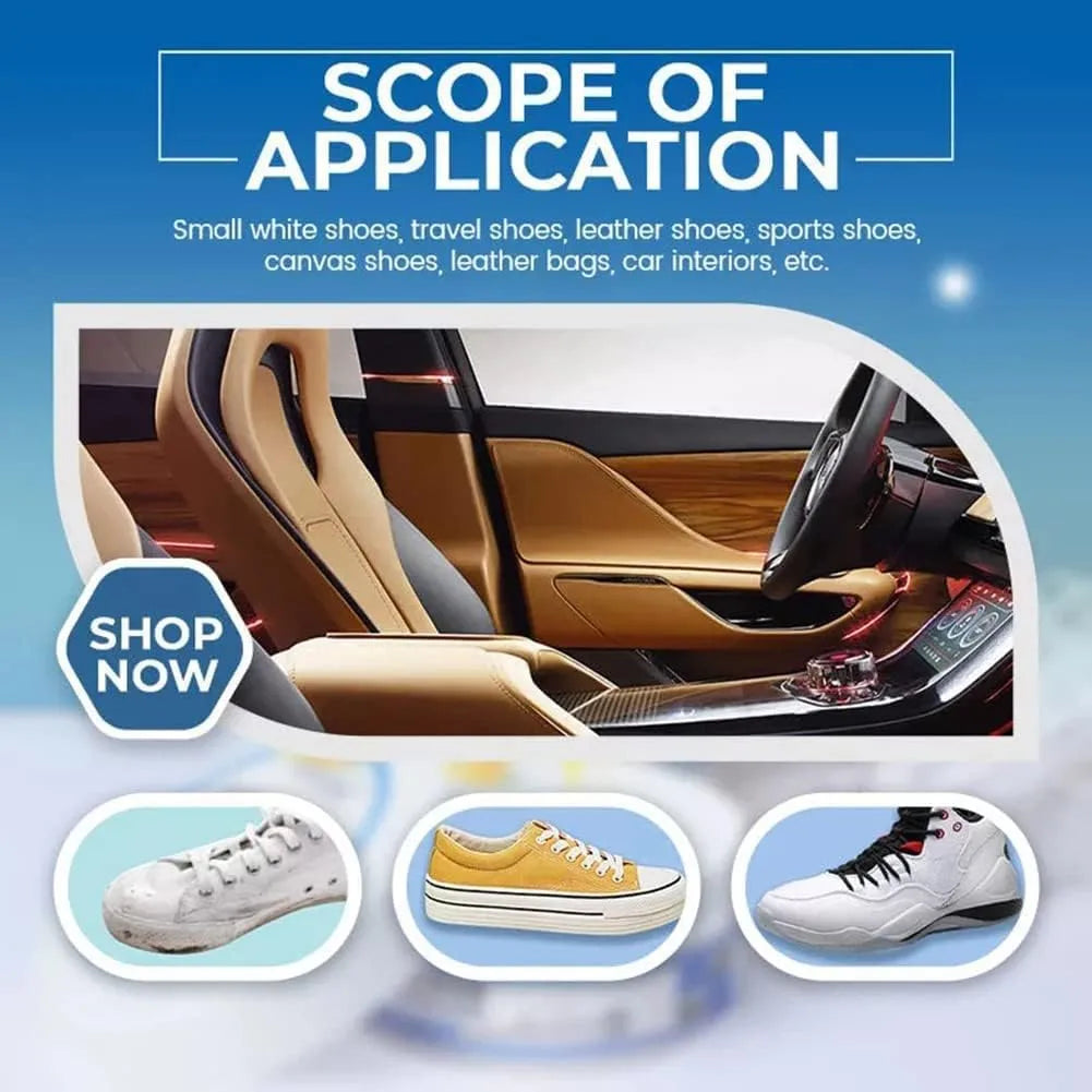 Magic Shoe Whitening Cream + Free Sponge