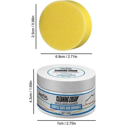 Magic Shoe Whitening Cream + Free Sponge